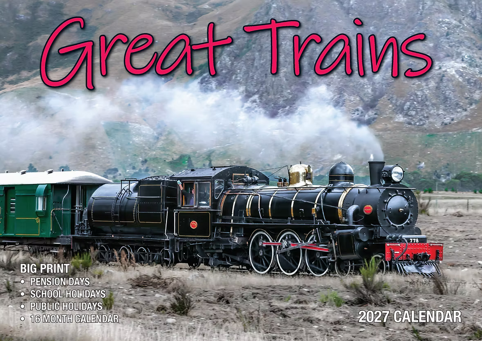 BARTEL CALENDARS 2027 GREAT TRAINS