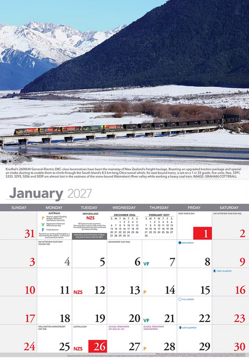 2027 GREAT TRAINS OF AUSTRALIA
