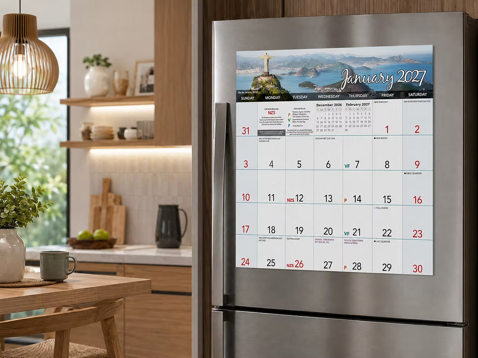 2027 MAGNETIC CALENDAR DESTINATIONS