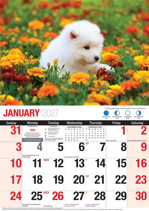 BARTEL CALENDARS 2027 ADORABLE DOGS