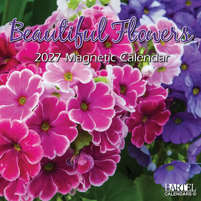2027 MAGNETIC CALENDAR BEAUTIFUL FLOWERS