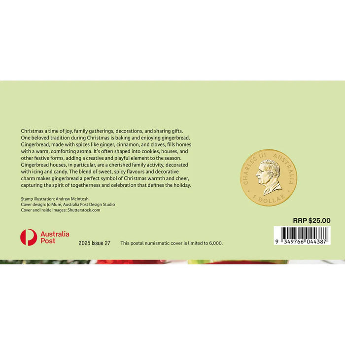 MERRY CHRISTMAS 2025 STAMP AND COIN COVER