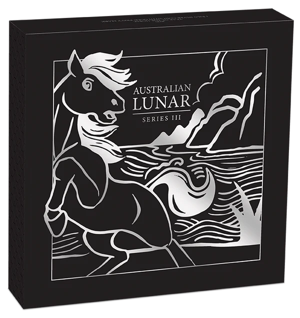 Australian Lunar Series III 2026 Year of the Horse 1 Kilo Silver Coloured Coin with Gold Privy Mark