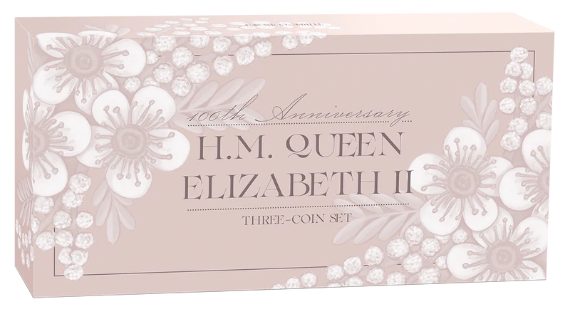 H.M. Queen Elizabeth II 100th Anniversary 2026 1oz Silver Three-Coin Set