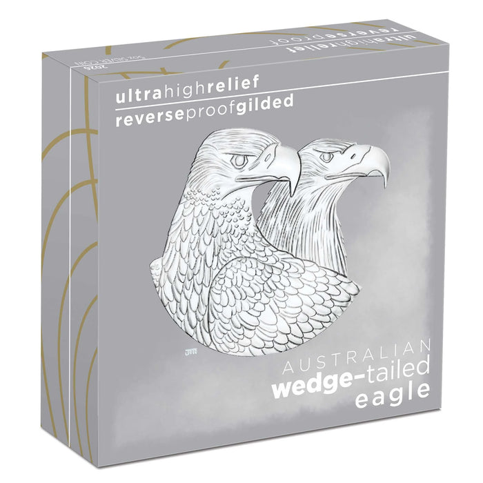 Australian Wedge-tailed Eagle 2026 5oz Silver Enhanced Reverse Proof Ultra High Relief Gilded Coin