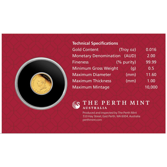 AUSTRALIAN LUNAR SERIES III 2026 YEAR OF THE HORSE 0.5 G GOLD COIN