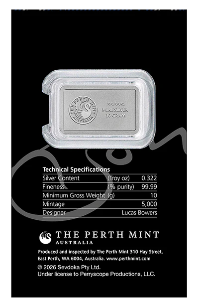 Bob Scott 80th Birthday 2026 1st Silver Minted Bar