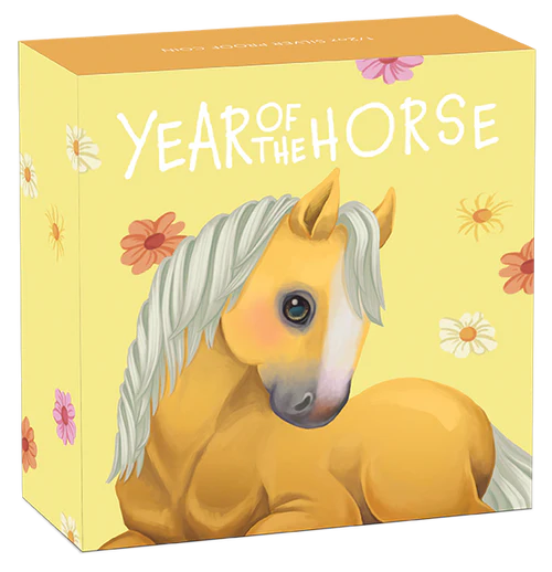 Baby Horse 2026 1/2oz Silver Proof Coloured Coin