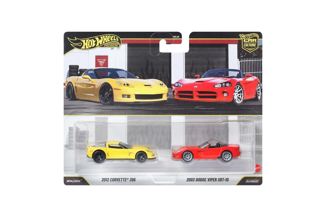 2026 Hot Wheels Car Culture 2 Pk - 2012 Corvette Z06 / 2003 Dodge Viper SRT-10