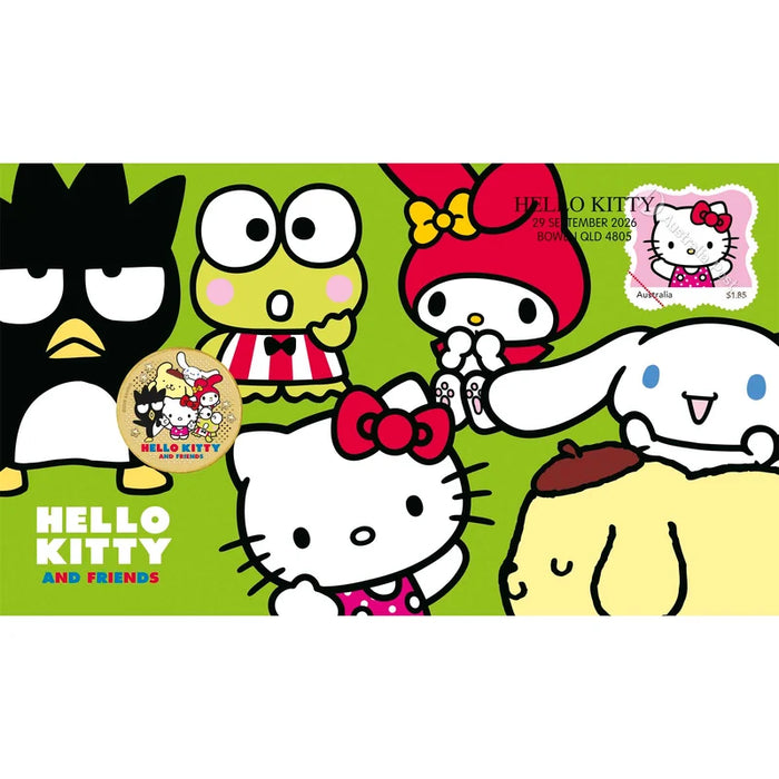 Hello Kitty and Friends 2026 Stamp and Coin Cover