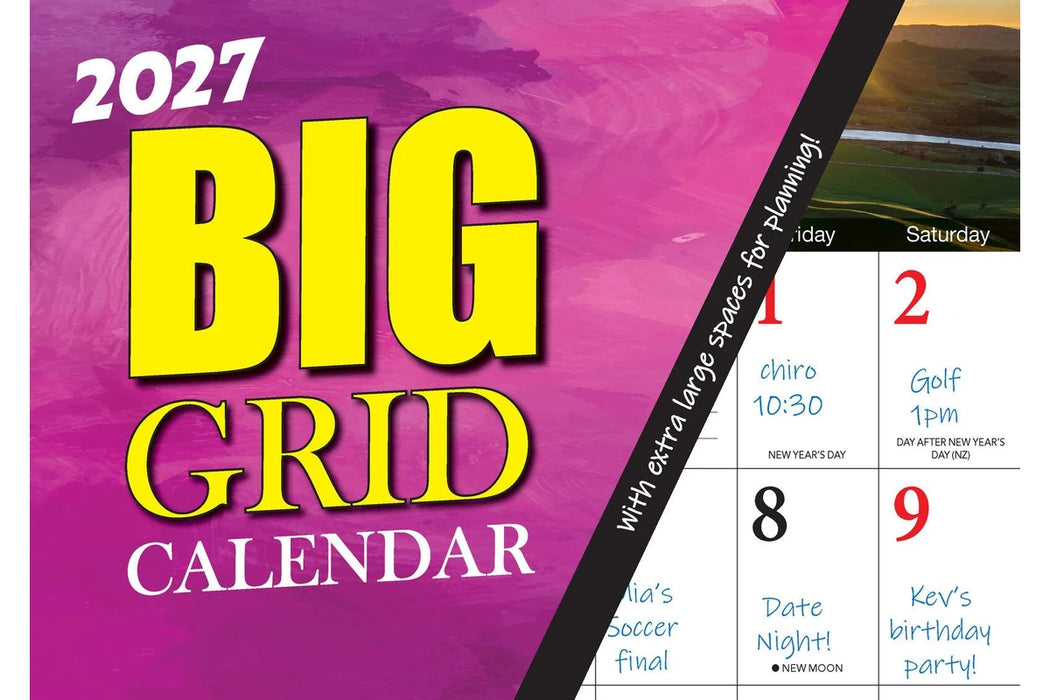 BARTEL CALENDARS 2027 BIG GRID