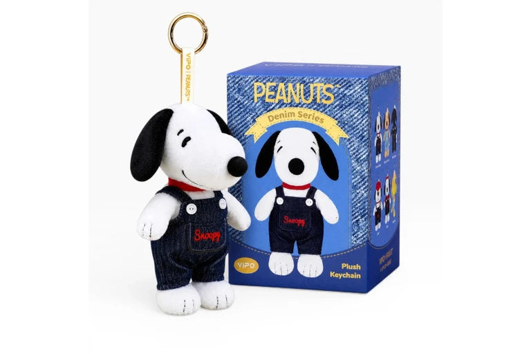 Peanuts Snoopy Denim Series Plush Keychain Blind Box