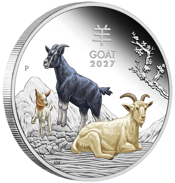 2027 Year of the Goat 1oz Silver Trio Set