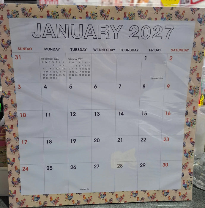 2027 MAGNETIC CALENDAR 30X30CM SUNBIRD Y-DCAL