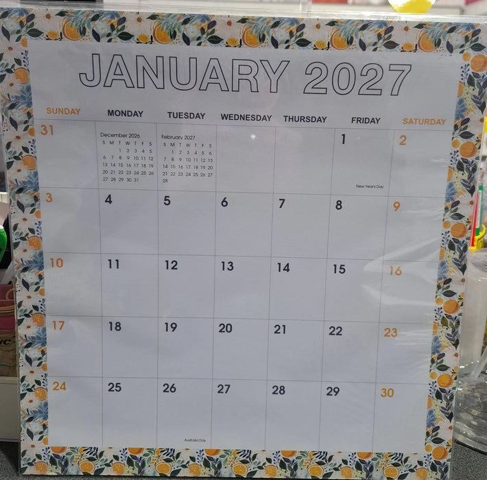 2027 MAGNETIC CALENDAR 30X30CM SUNBIRD Y-DCAL