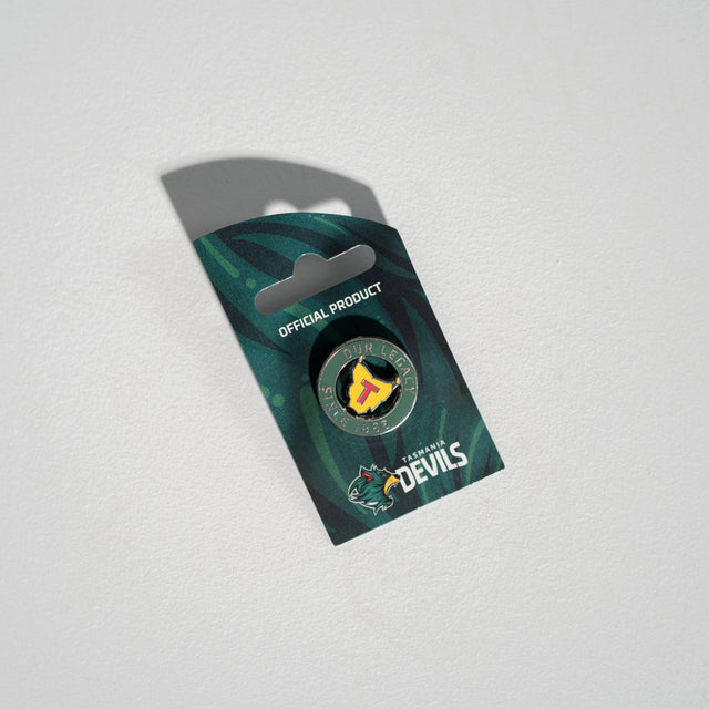 TASMANIA DEVILS OFFICIAL PRODUCT OUR LEGACY PIN
