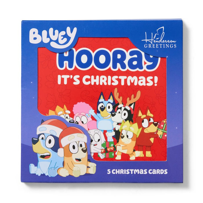 BLUEY XMAS BOX CARD WITH SRT