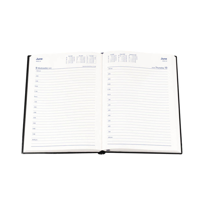 DIARY 2027 COLLINS BELMONT A5 187.V99 PVC DTP BLACK
