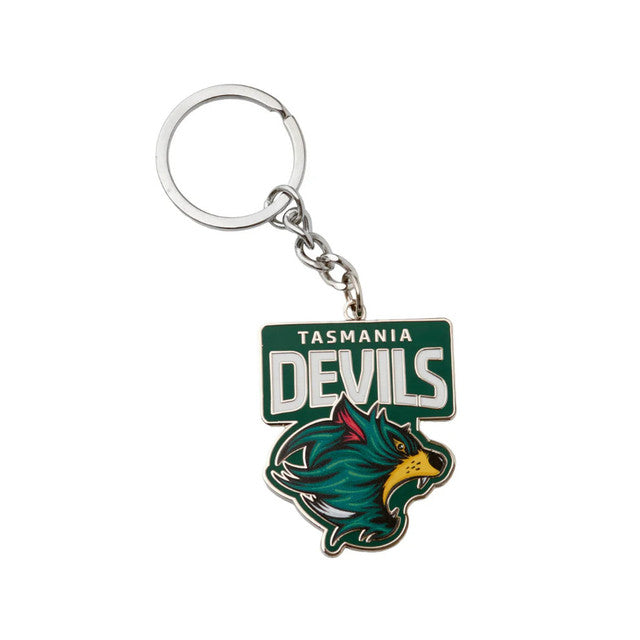 TASMANIA DEVILS OFFICIAL LOGO METAL KEYRING