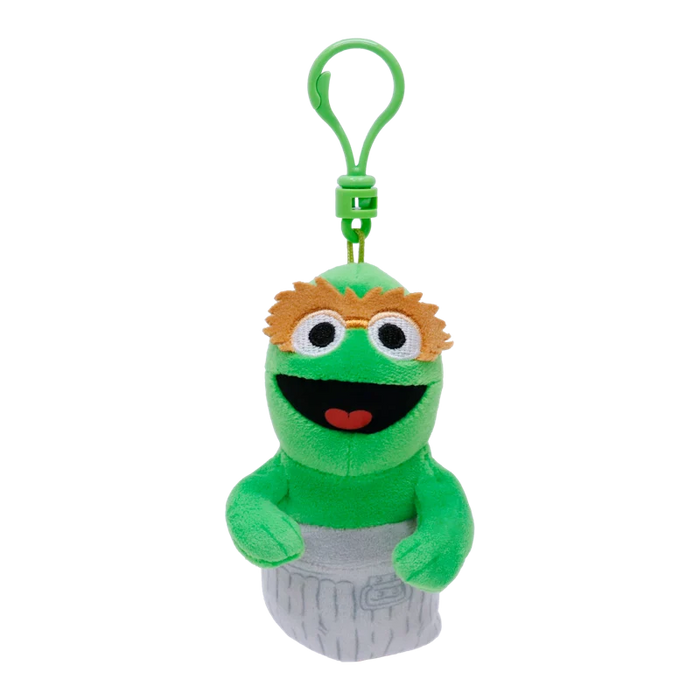 TY BEANIE BABIES CLIP ON SESAME STREET OSCAR THE GROUCH
