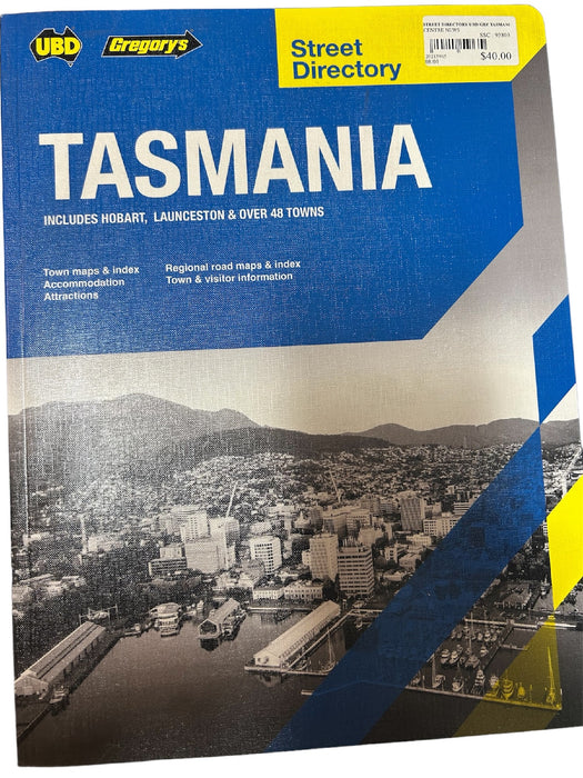 STREET DIRECTORY UBD/GRE TASMANIA 23RD ED