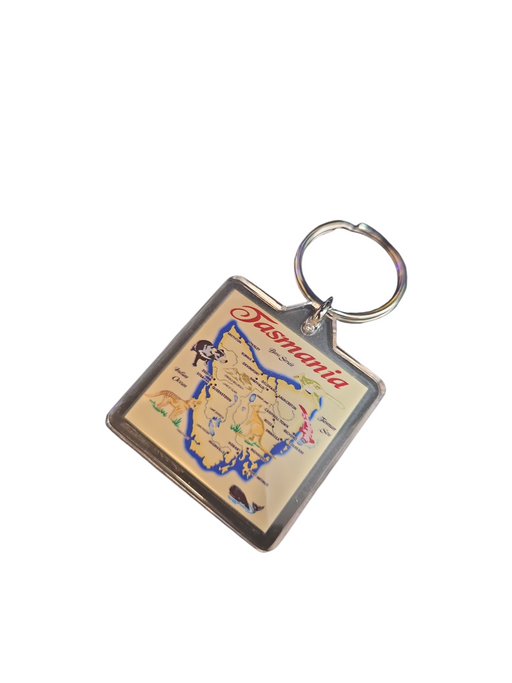 TASMANIAN ARCYLIC KEY RING 