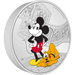 Disney Mickey & Friends – Mickey & Pluto 3oz Silver Coin