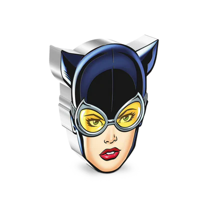 FACES OF GOTHAM CATWOMAN 1OZ SILVER COIN 