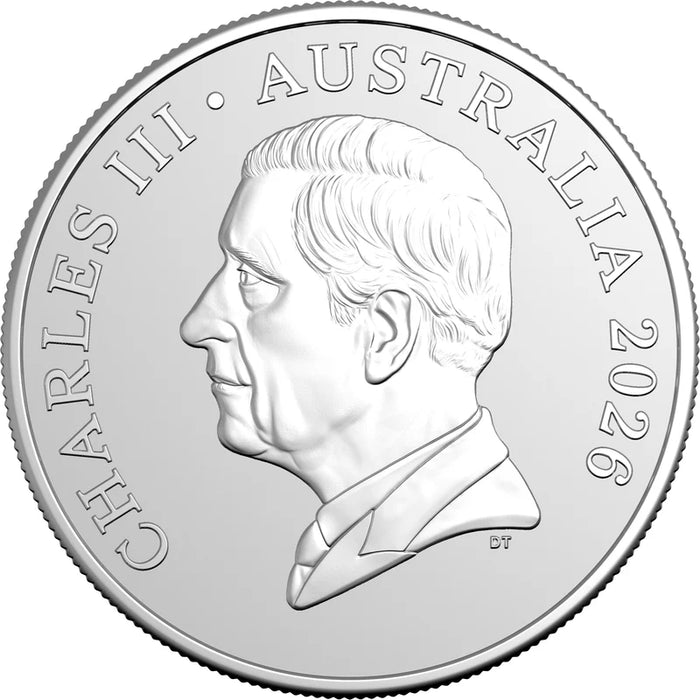 MOB OF SIX KANGAROO SERIES 2026 $1 1OZ SILVER FROSTED UNCIRCULATED COIN
