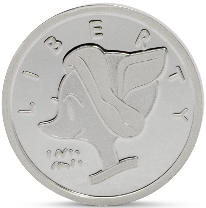 Disney Duck tales Scrooge Ducker - Lucky #1 Dime gm Silver Coin