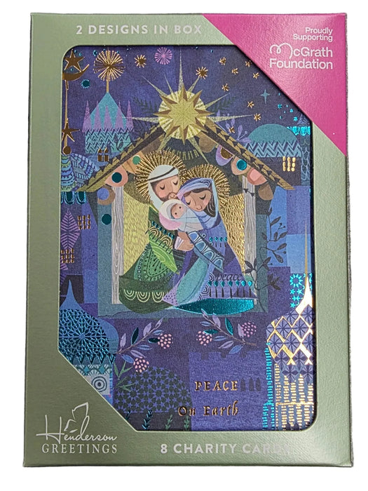 CHARITY CHRISTMAS CARDS Boxed Beautiful Ornate Nativity
