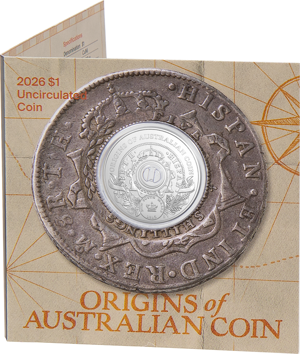 ORIGINS OF AUSTRALIAN COIN 2026 $1 UNCIRCULATED COIN