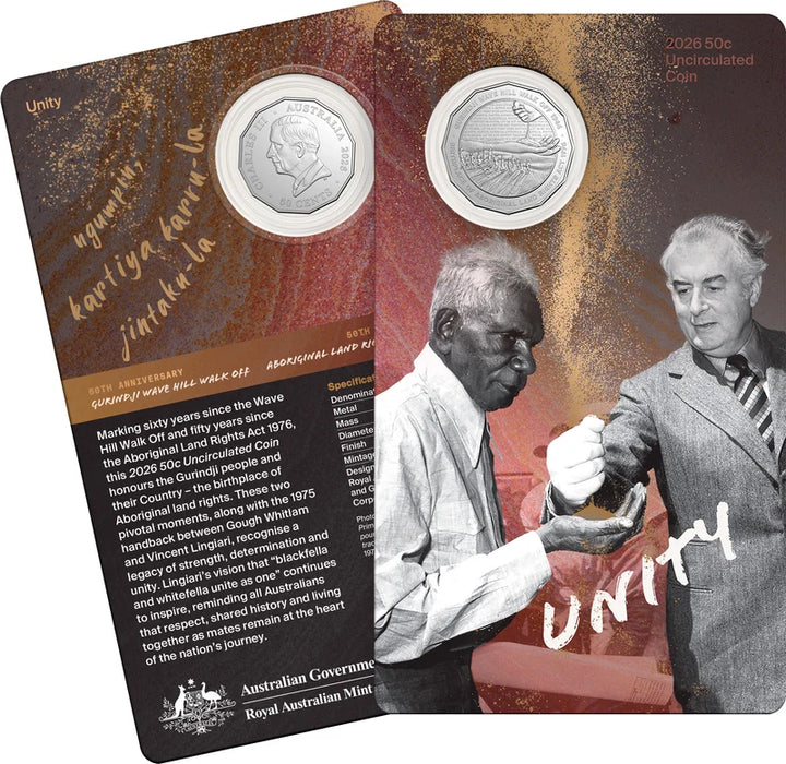 UNITY 2026 50C UNCIRCULATED COIN
