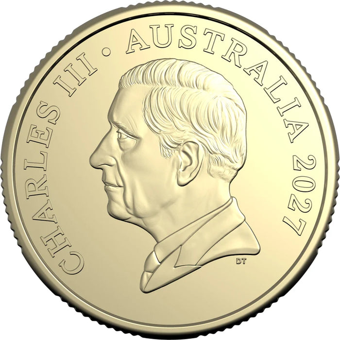BLUEY 2027 $1 COLOURED UNCIRCULATED CRICKET COIN