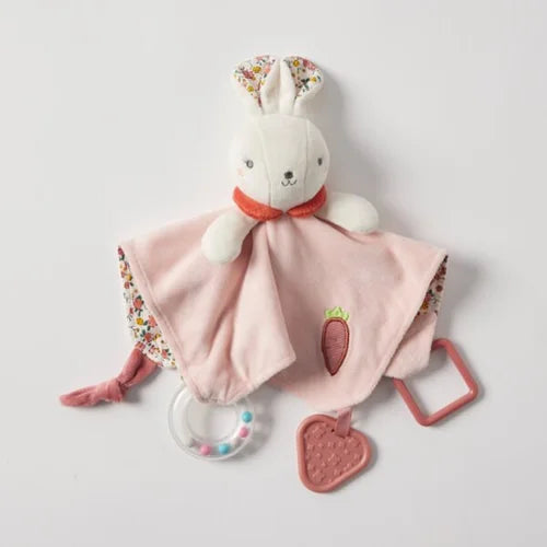 JIGGLE & GIGGLE BUNNY RATTLE COMFORTER