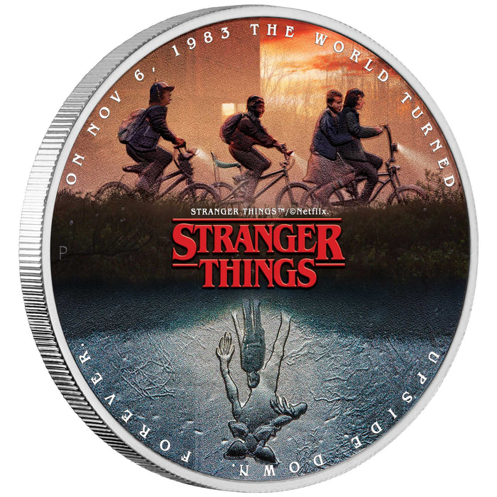 Stranger Things - The Upside Down 2026 1oz Silver Coloured Coin