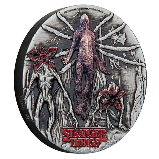 Stranger Things Villains 2026 2oz Silver Antiqued Coloured Coin