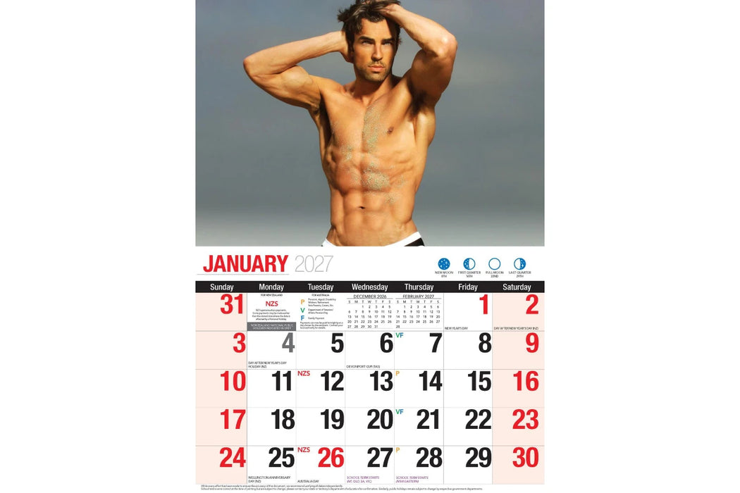 BARTEL CALENDARS 2027 HUNKS