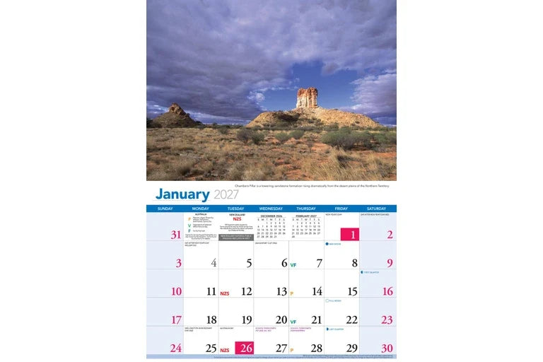 LANDSCAPES OF AUSTRALIA 2027 CALENDAR