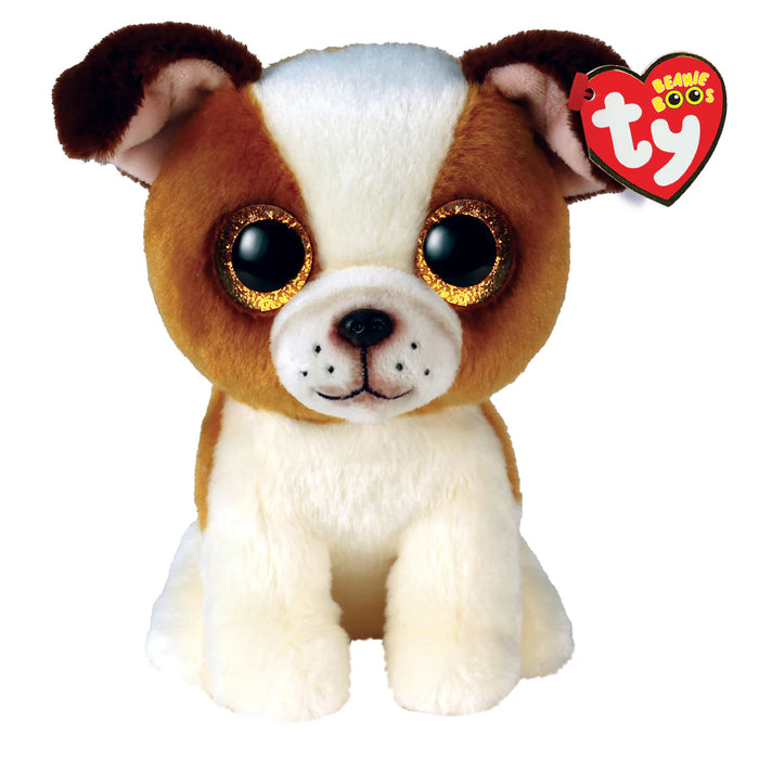 HUGO - Brown White Dog Beanie Boo