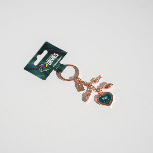 TASMANIA DEVILS OFFICIAL PRODUCT CHARM KEYRING