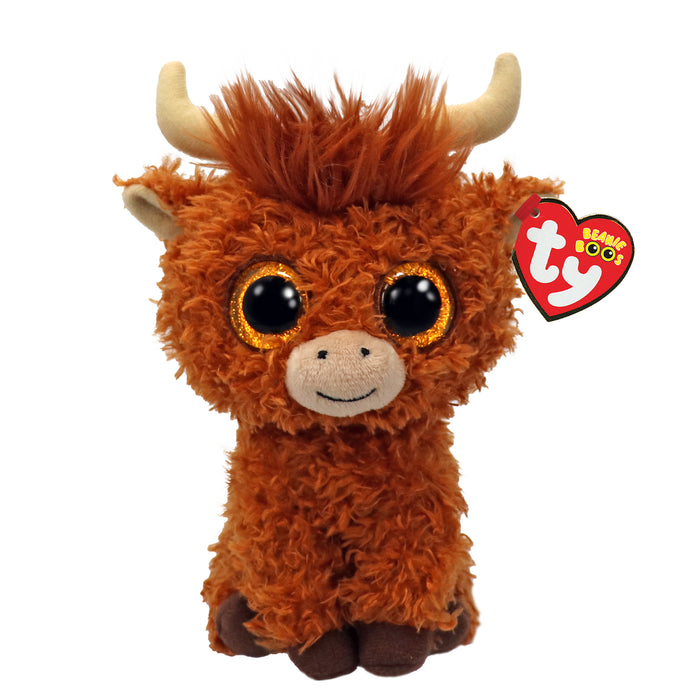ALFIE - Brown Highland Cow Reg Beanie Boo