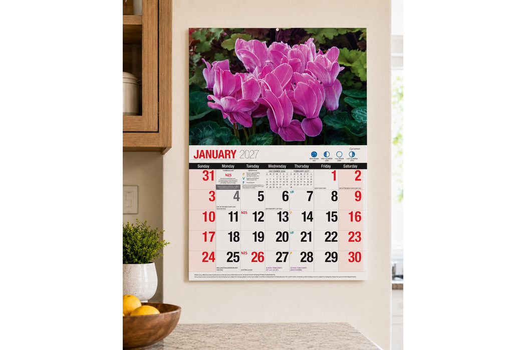 BARTEL CALENDARS 2027 BEAUTIFUL FLOWERS