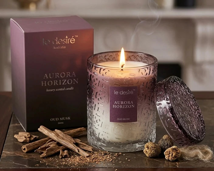 LE DESIRE LUXURY SCENTED CANDLE OUD MUSK