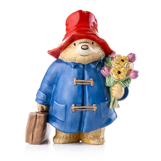 PADDINGTON LARGE FIGURINE: HOLDING FLOWERS