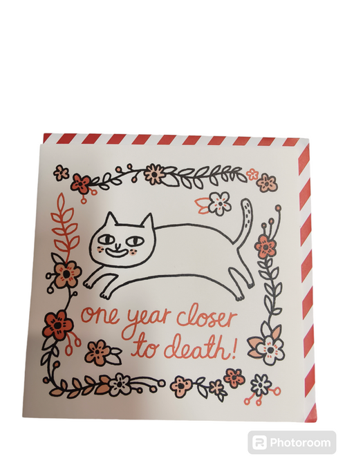 Ohh Deer One Year Closer Square Greeting Card