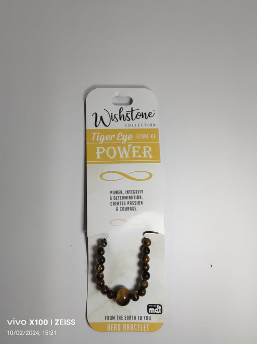 SOMETHING FOREVER TIGER EYE BEAD BRACELET