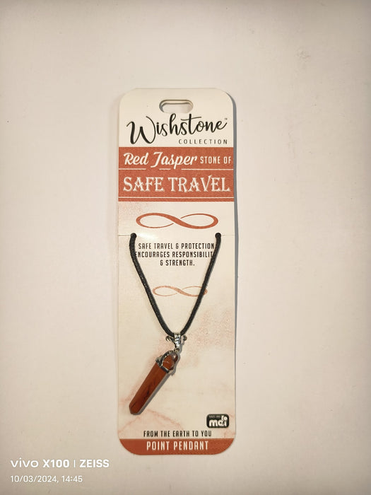 WISHSTONE COLLECTION RED JASPER POINT PENDANT 