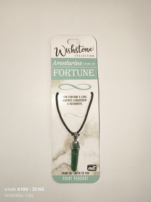 SOMETHING FOREVER ADVENTURINE POINT PENDANT