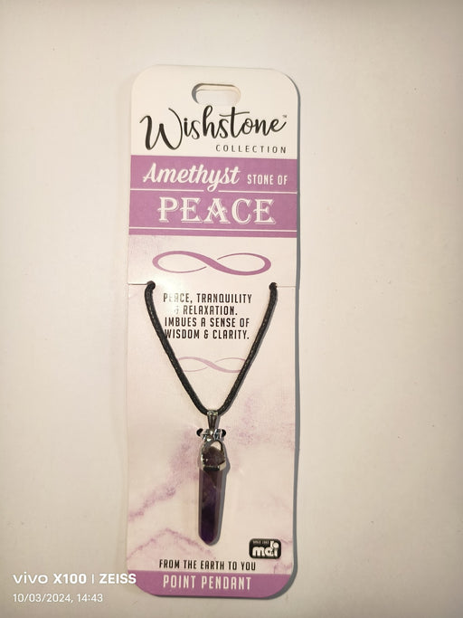 WISHSTONE COLLECTION AMETHYST POINT PENDANT 